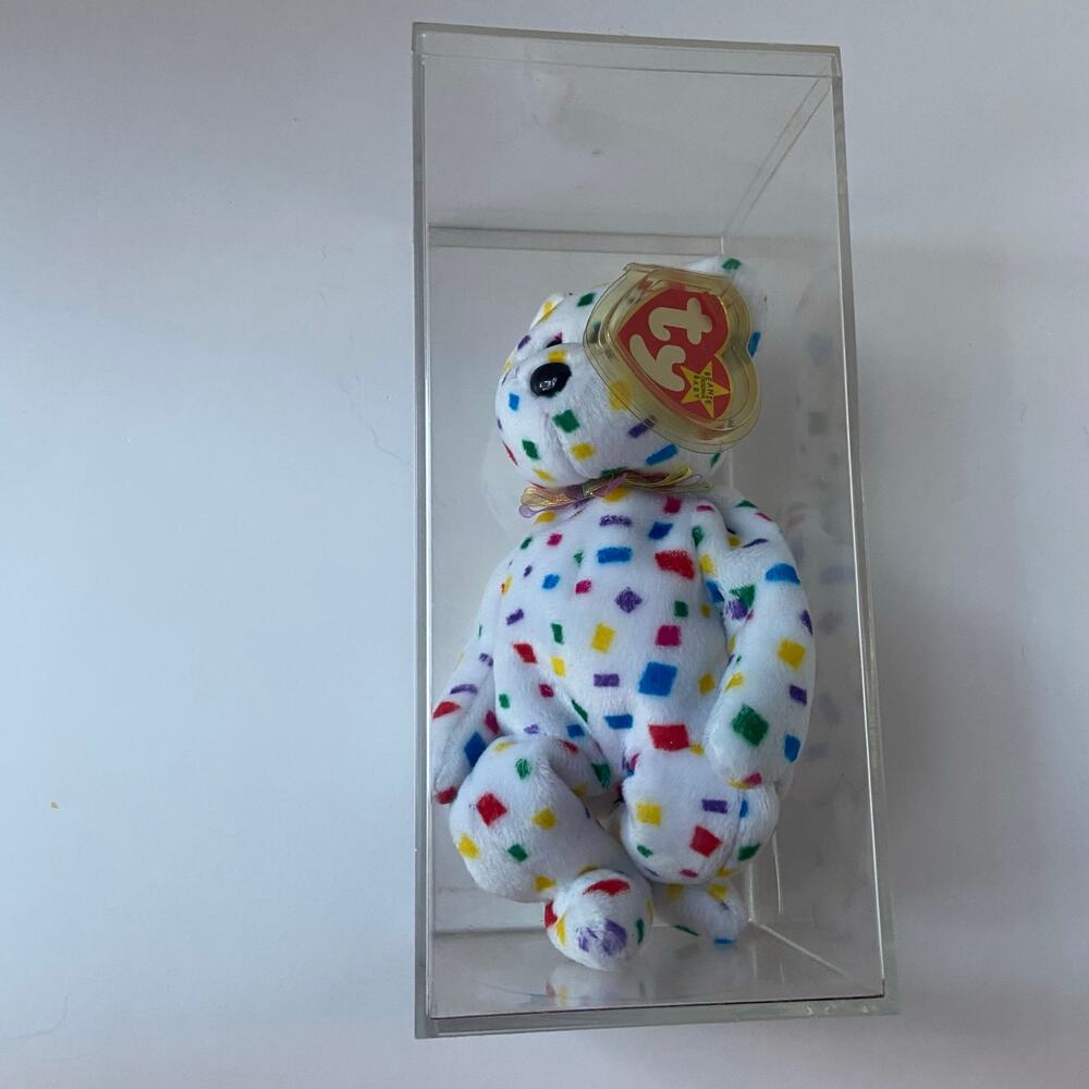Ty Beanie Baby “Ty 2K” 1999 Vintage W/ Tag Errors NOS Excellent Tag W/Protector